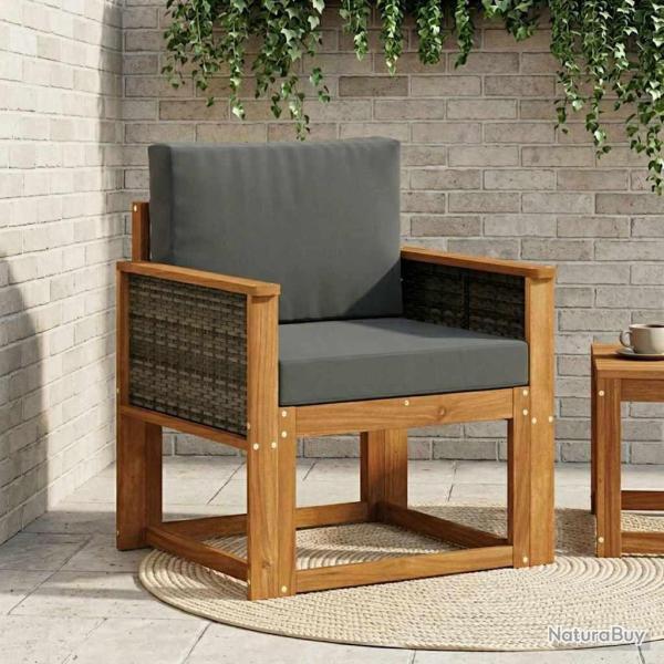 Sofa de milieu ext�rieur Bois d'Acacia Massif Naturel