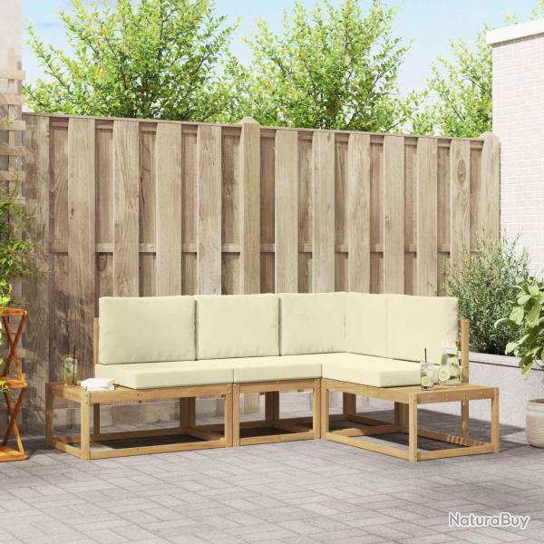 Ensemble de canap�s d'ext�rieur 3 Pi�ce Blanc et cr�me