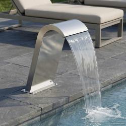 Fontaine de piscine Argent&eacute; 47 x 31 x 60 cm Acier inoxydable