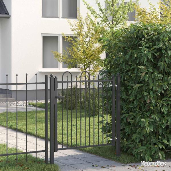 Porte de Cl�ture HORST 100 x 100 cm m�tal Noir Verrouillable