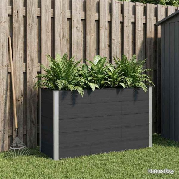 Jardini�re sur�lev�e Noir 150 x 50 x 91 cm