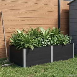 Jardini&egrave;re sur&eacute;lev&eacute;e Noir 200 x 100 x 54 cm