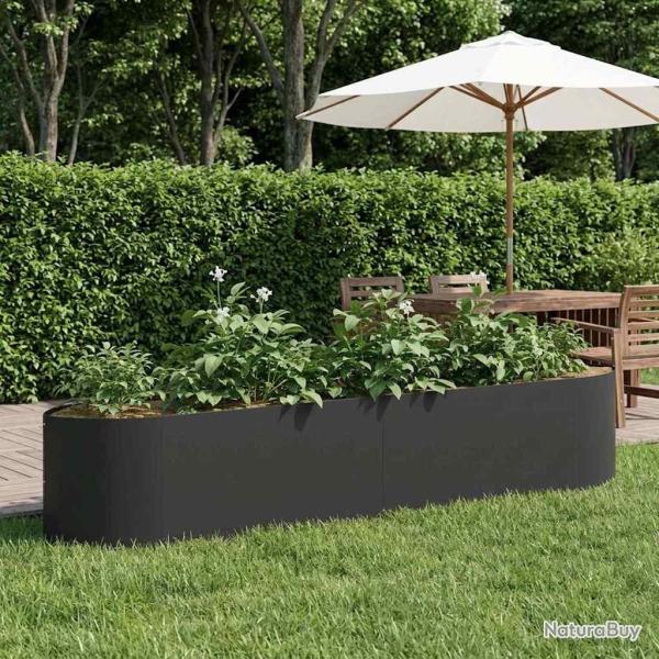 Jardin sur�lev� Noir 220 x 40 x 40 cm Acier
