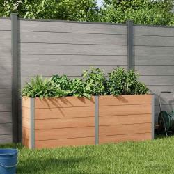 Jardini&egrave;re sur&eacute;lev&eacute;e Marron 250 x 50 x 91 cm