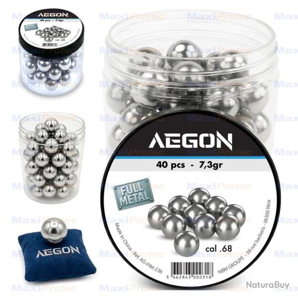 40 balles Full M�tal Aluminium cal.68 Aegon