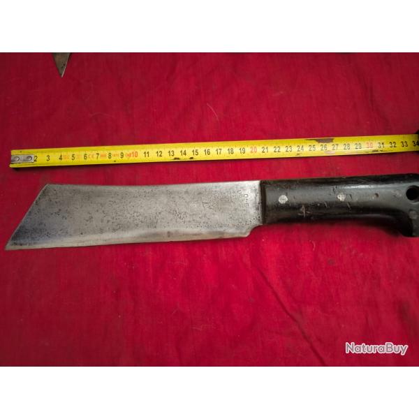 Machette courte US ARMY WW2 Collins Chicago 1940 , 32 CM dont 20,5 cm de lame. Poign�e synth�tique