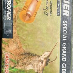 Balle FIER 20/70 grand gibier sans plomb par 5