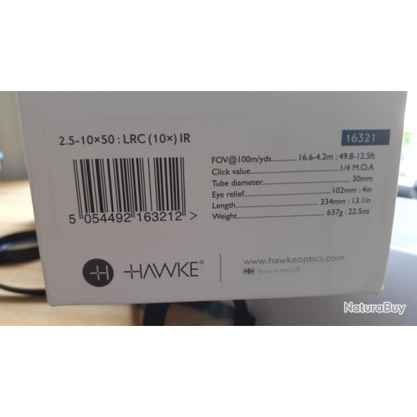 Lunette HAWKE ENDURANCE 2.5-10X50