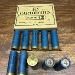 Cartouche &agrave; broche calibre 12