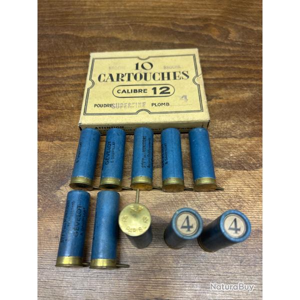Cartouche � broche calibre 12