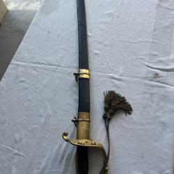 sabre d'officier de marine mod&egrave;le 1848