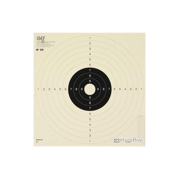 200 CIBLES C50 CENTRE BLANC