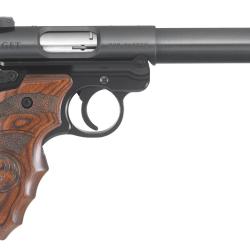 Pistolet RUGER mark IV Target bronze cal.22lr Plaquette Target bois lamell&eacute;