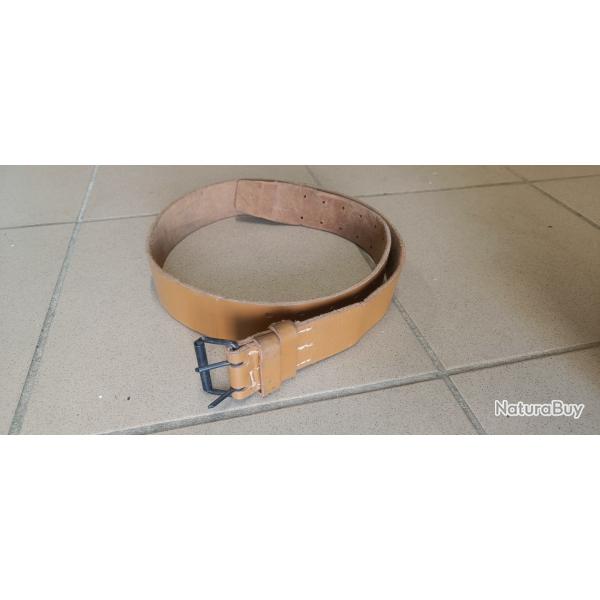 ceinturon cuir armee fran�aise mod�le 45 taille 6 longueur 114cm
