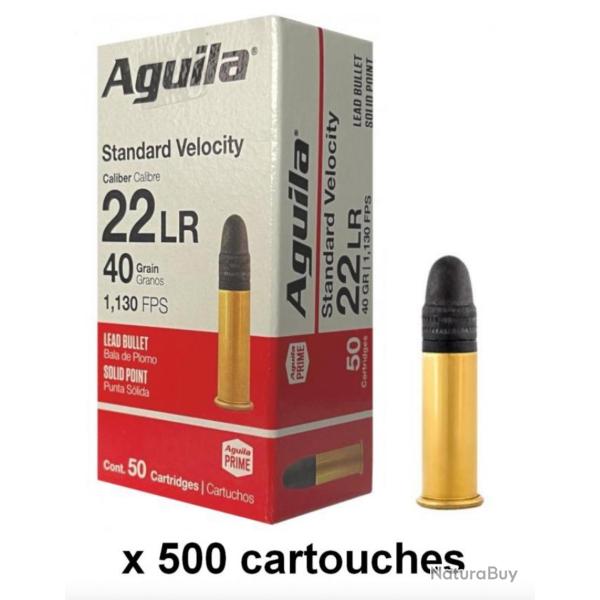 AGUILA 22lr Standard Soft Point /500 munitions