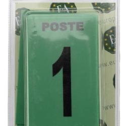 LOT DE 27 PLAQUES POSTES DE CHASSE VERT