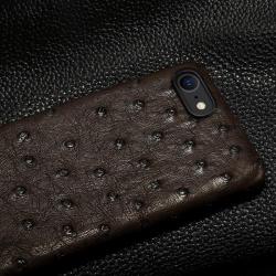 Coque iPhone Autruche Veritable-Marron-iPhone XS 20260729082512