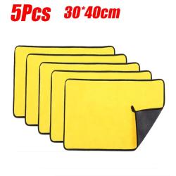 Serviette Chiffon Pro Microfibre Lavage Voiture Moto-30x40cm 5pcs 20260729082523