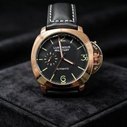 Superbe Montre Classique Homme Acier Luminous Military-Rose Black 20260718000054