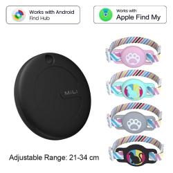 Collier Chien Chat avec Traceur Apple Android-Noir 20260729082526