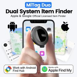 Traceur GPS Bluetooth double syst&egrave;me MiLi MiTag AirTag-Noir 20260729082526