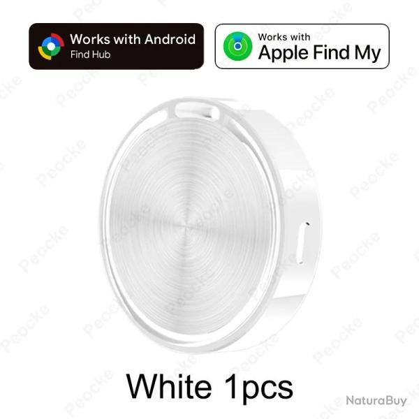 Traceur GPS Bluetooth compatible 2 Syst�mes Apple iOS Android-Blanc 20260718000054