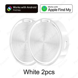 Traceur GPS Bluetooth compatible 2 Syst&egrave;mes Apple iOS Android-Blanc 2pcs 20260729082526