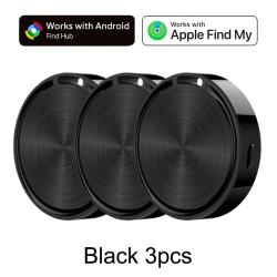 Traceur GPS Bluetooth compatible 2 Syst&egrave;mes Apple iOS Android-Noir 3pcs 20260729082526