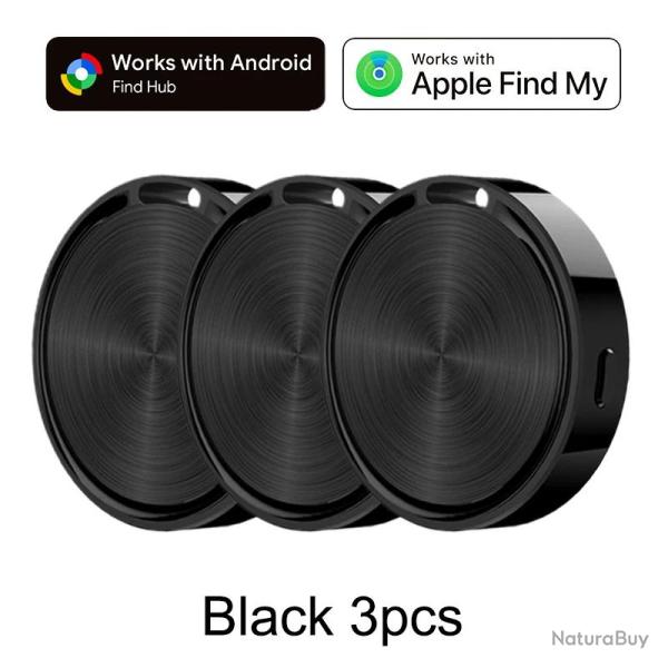 Traceur GPS Bluetooth compatible 2 Syst�mes Apple iOS Android-Noir 3pcs 20260718000054