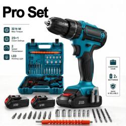 Perceuse &agrave; percussion sans fil 21V Compatible MAKITA-A 20260726000155