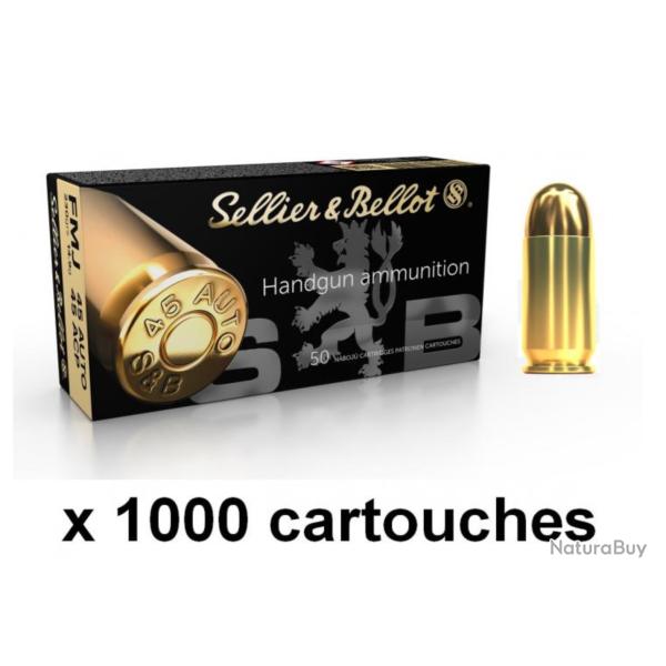 SELLIER BELLOT cal.45 ACP FMJ /1000