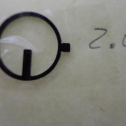 Insert, iris, grain de tunnel pour dioptre TAR - Taille 2.0 - 16,9 mm diam&egrave;tre. Anschutz ? Hammerli?