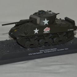 CHAR AMERICAIN M4A3 SHERMANN-37th TANK BATTALION-BASTOGNE-DECEMBRE 1944-2&deg;WW