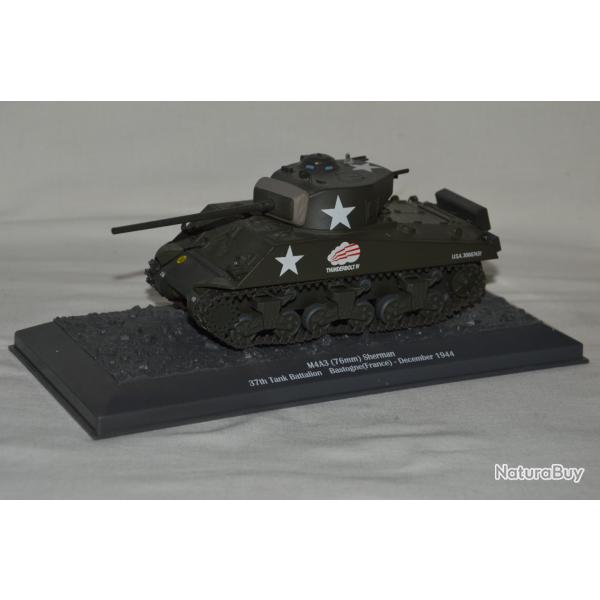 CHAR AMERICAIN M4A3 SHERMANN-37th TANK BATTALION-BASTOGNE-DECEMBRE 1944-2�WW
