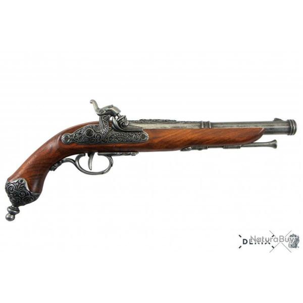 REPLIQUE DECORATIVE DENIX DE PISTOLET A PERCUSSION ITALIEN DE 1825