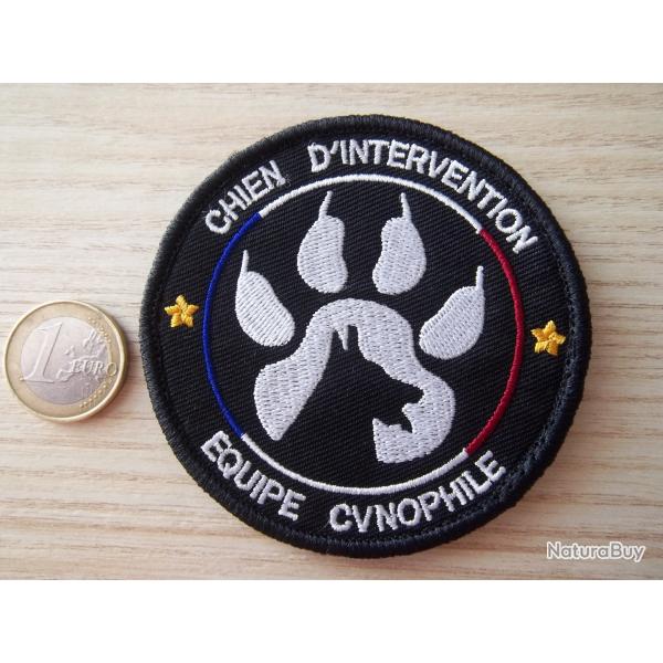 �cusson chien d'intervention cynophile insigne PN