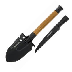 Pelle Tactical Schrade Frontier Shovel Saw Combo Acier 3Cr13 Manche Aluminium SCH1124292