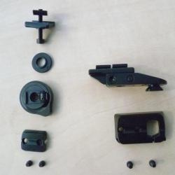 Partie arri&eacute;re  pour rail de 15 mm de large de montage pivotant HMS pour rail ZM pour Blaser 820