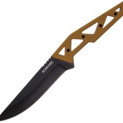 Couteau Fixe Schrade Frontier Lame Acier 3Cr13 Manche GFN &Eacute;tui Nylon SCH1124284
