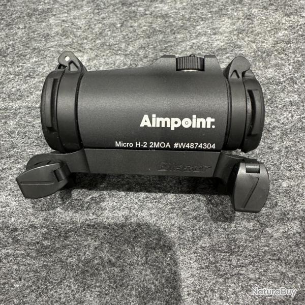 OCCASION AIMPOINT Micro H2 2 MOA Noir avec montage rapide BLASER
