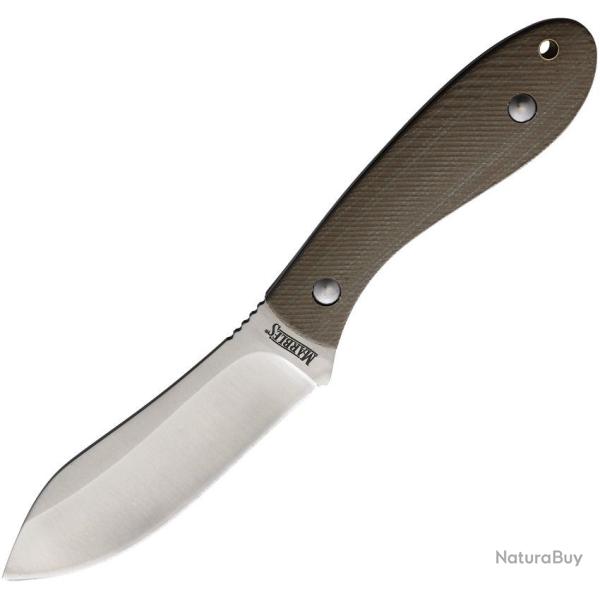 Couteau Fixe Marbles Fixed Blade Micarta Lame Acier Inox Manche Micarta Housse Nylon MR599