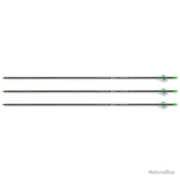 Pack de 3 fl�ches en carbone Savage ID6.2 400 30 pouces avec plumes Blazer LOT DE 3 FL�CHES CARBONE 