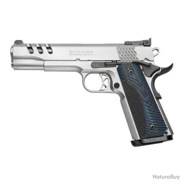 Pistolet S&W 1911 PC Custom Bleu .45 ACP