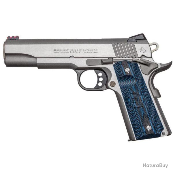 Pistolet Colt Competition 5" Inox Brosse 9x19