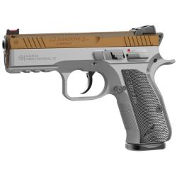 Pistolet CZ Shadow 2 Compact Industrial Gold 9x19 - 2 Chargeurs