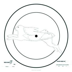 Cible Court Imprimeur D'essai pour Fusil 90x90