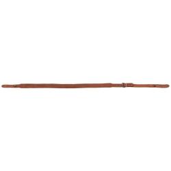 Bretelle fusil en cro&ucirc;te de cuir, boutons - Country Sellerie