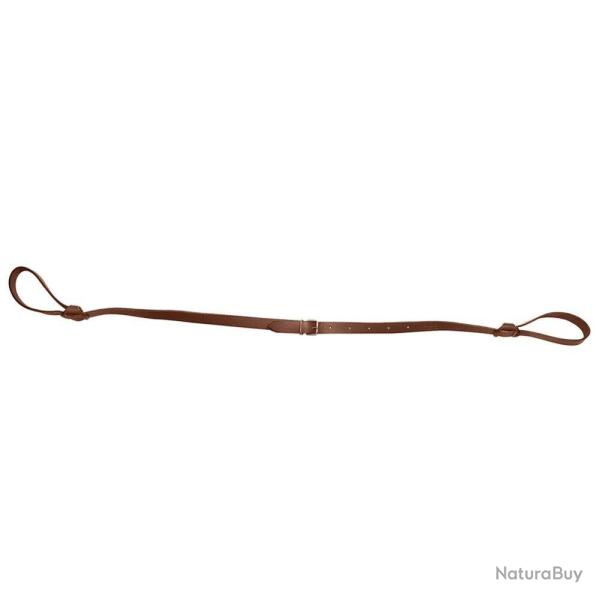 Bretelle cuir pleine fleur double lasso plate - Country Sellerie