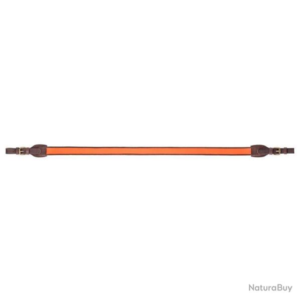 Bretelle carabine en cuir orange anti-d�rapante - Country Sellerie