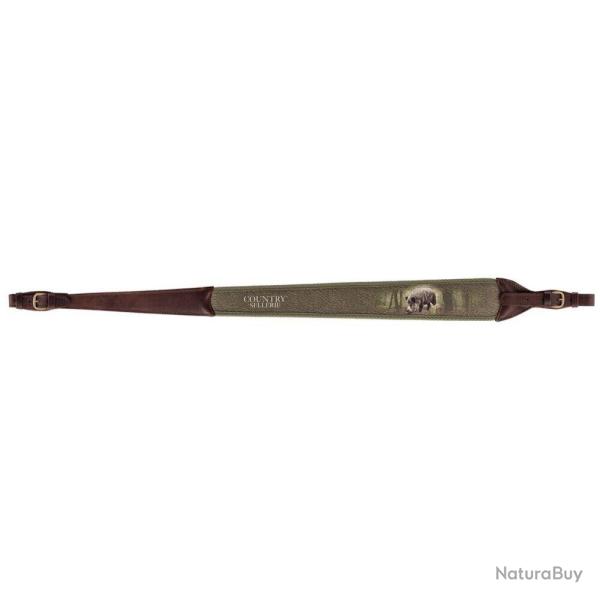 Bretelle carabine en cuir sanglier - Country Sellerie